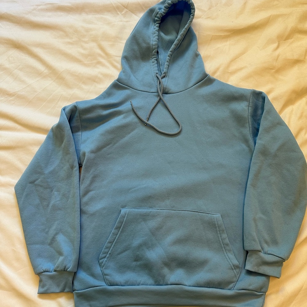 Light blue hoodie